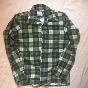 Golden Vintage Women's Flannel w/. Side Cut Detail